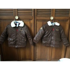 Bomber jackets. Matching set. Great for twins.